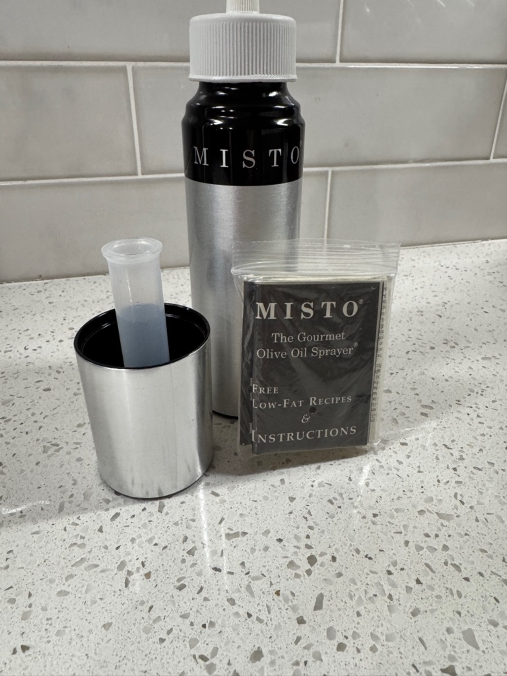 Gourmet Olive Oil Sprayer - Silver/Black